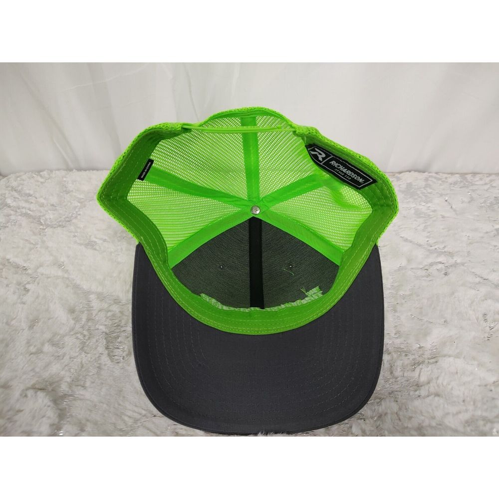 New Richardson 112 Trucker Hat Cap Gray Green Adjustable Snapback Mesh Hunting - Picture 3 of 8